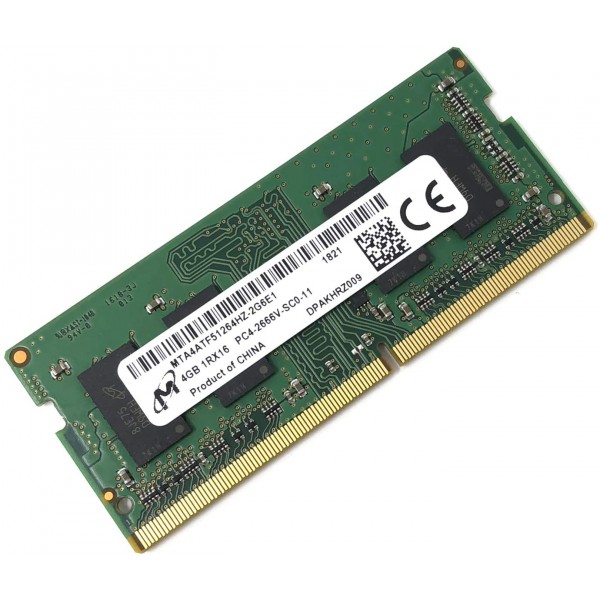 RAM رم نو و اورجینال بدون پک -Micron RAM -DDR4 2400T 4G