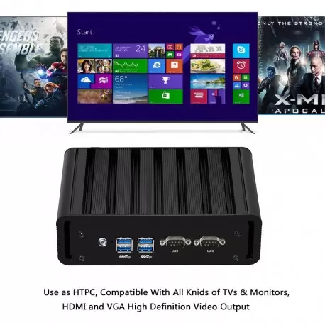 کامپیوترصنعتی و کاربردی و بسیار حرفه ای CPU Core i5-4200u با دو پورت لن و2پورت سریال مدل kc5115  کویر کامپیوتر