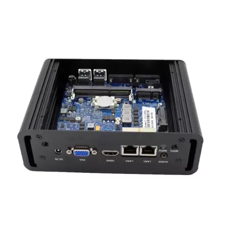 کامپیوترصنعتی و کاربردی و بسیار حرفه ای CPU Core i5-4200u با دو پورت لن و2پورت سریال مدل kc5115  کویر کامپیوتر