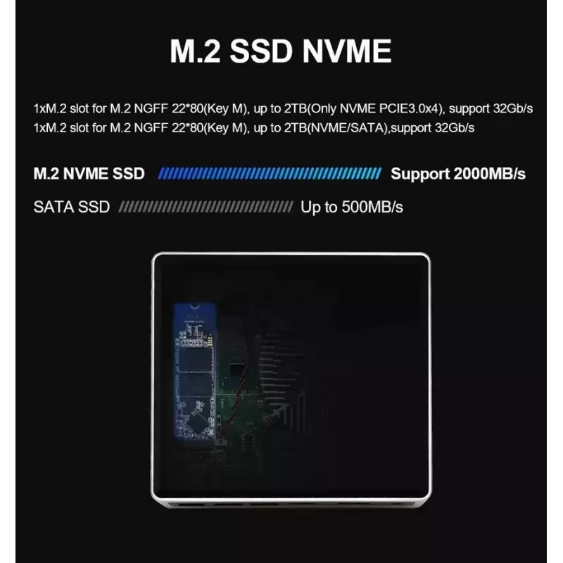 مینی باکس اداری رومیزی خانگی Core i7-8750H DDR4 دارای فن مدل KC5108 - کویر کامپیوتر