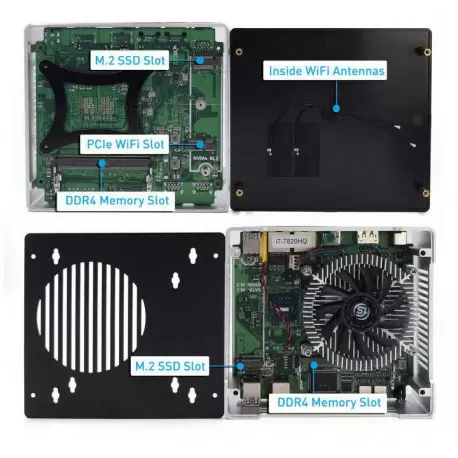 مینی باکس اداری رومیزی خانگی Core i9-10885H DDR4 دارای فن مدل KC5113 - کویر کامپیوتر