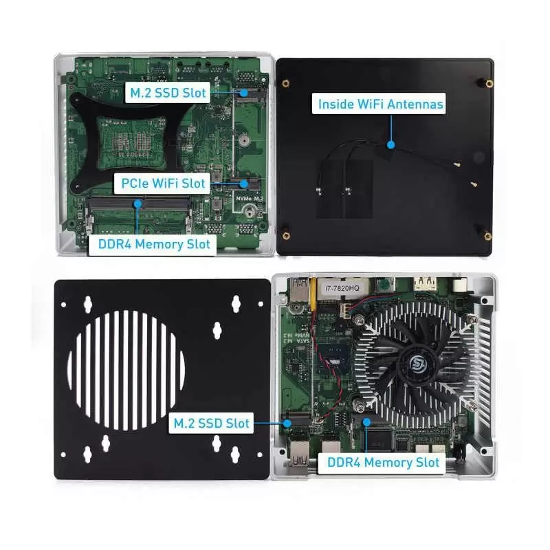 مینی باکس اداری رومیزی خانگی Core i9-10885H DDR4 دارای فن مدل KC5113 - کویر کامپیوتر