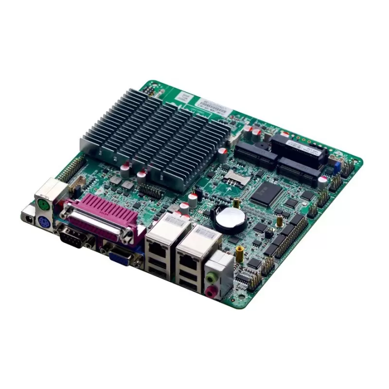 مادربرد صنعتی بدون فن  دو هسته ای J1800 / یک پورت lpt و یک پورت سریال / kc5515 محصول کویرکامپیوتر