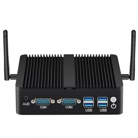 باکس صنعتی و کاربردی و بسیار حرفه ای CPU j4125  با 2پورت لن و 2پورت سریال مدل kc5103- کویرکامپیوتر