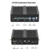 باکس صنعتی و کاربردی و بسیار حرفه ای CPU j4125  با 2پورت لن و 2پورت سریال مدل kc5103- کویرکامپیوتر
