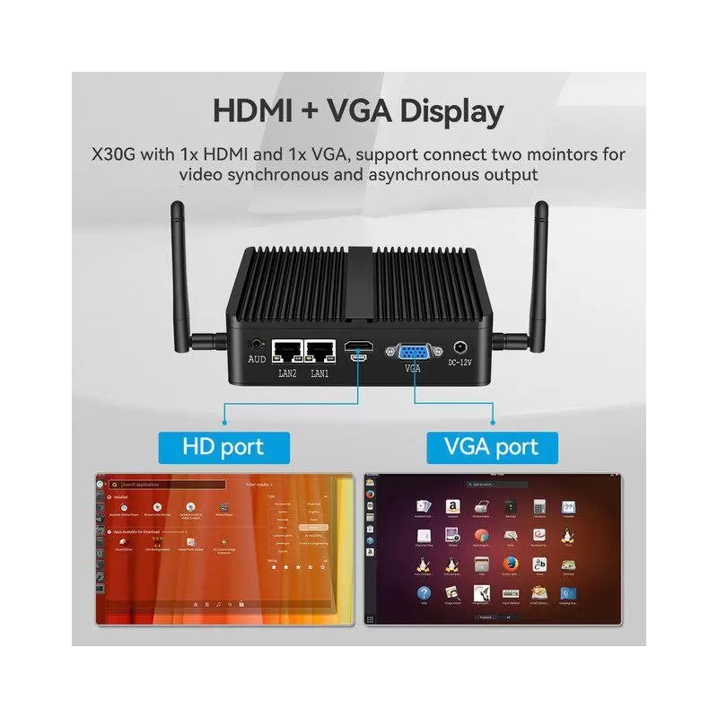 باکس صنعتی و کاربردی و بسیار حرفه ای CPU j4125  با 2پورت لن و 2پورت سریال مدل kc5103- کویرکامپیوتر