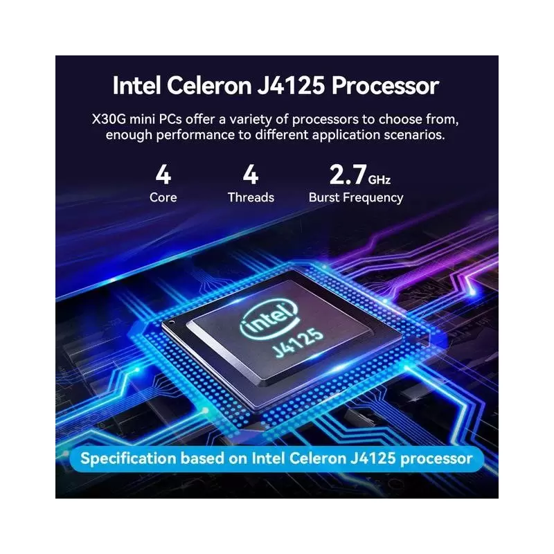 باکس صنعتی و کاربردی و بسیار حرفه ای CPU j4125  با 2پورت لن و 2پورت سریال مدل kc5103- کویرکامپیوتر
