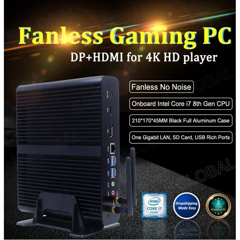 مینی باکس صنعتی کاربردی Core i7-10610U DDR4 مدل kc5109