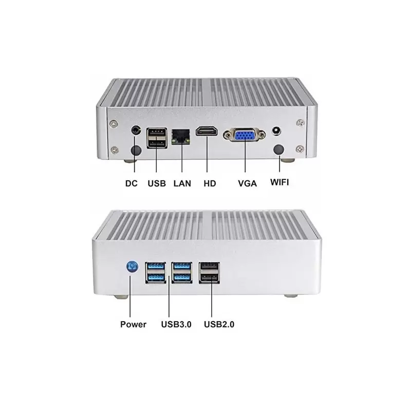 مینی باکس  صنعتی کاربردی  و بدون فن CORE I3 - 4005u مدل kc5209 -کویرکامپیوتر