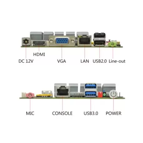 مادربرد 4 هسته ای j4125 سایز 12*12 / یک پورت لن دو پورت کام / ساپورت مستقیم پنل مدل kc5015 - کویر کامپیوتر