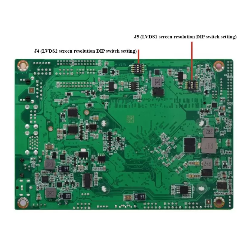 مادربرد 4 هسته ای j4105 بدون فن / یک پورت لن دو پورت کام / دو پورت LVDS ساپورت مستقیم پنل مدل kc5017
