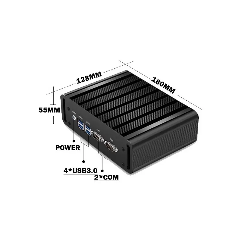 باکس صنعتی و کاربردی و بسیار حرفه ای CPU Core i3-4005u با 2 پورت لن و 2 پورت سریال مدل kc5104
