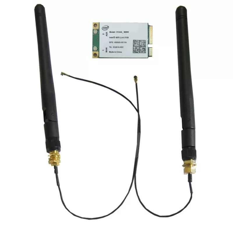 کارت وای فای وآنتن  وکابل رابط کویرکامپیوتر