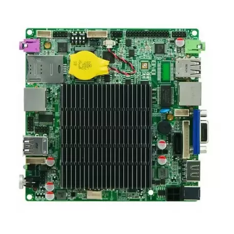 مادربردچهار هسته ای j1900 بدون فن صنعتی/2 پورت کام/12*12 -مدل kc5008