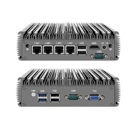 باکس صنعتی و کاربردی و بسیار حرفه ای Box j4125 4Lan philip  با 4پورت لن و 2پورت سریال مدل kc5216