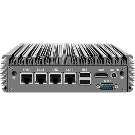 باکس صنعتی و کاربردی و بسیار حرفه ای Box j4125 4Lan philip  با 4پورت لن و 2پورت سریال مدل kc5216