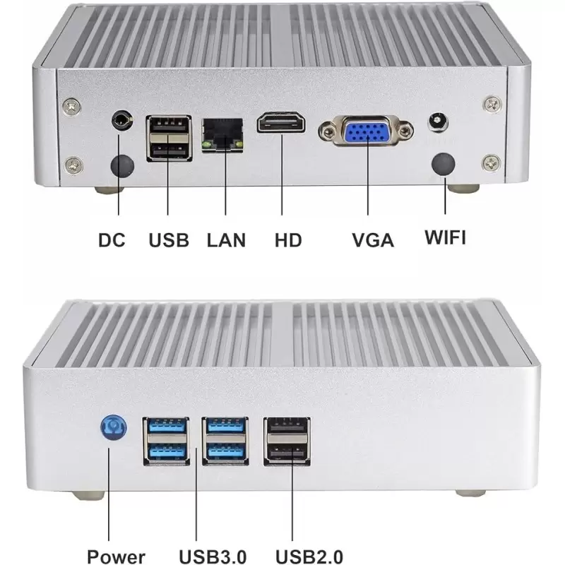 مینی باکس صنعتی کاربردی و بدون فن CORE I3 - 4010Y مدل kc5114