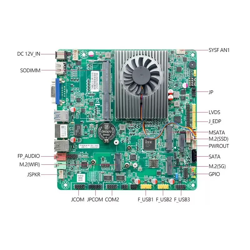 مادربرد صنعتی ITX-B306_N112L با پردازنده N100