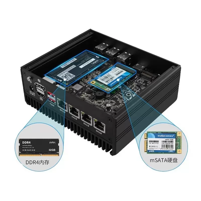 مینی باکس INTEL PROCESSOR N100بدون فن مدل  6M Cache- KC- کویرکامپیوتر