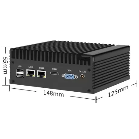 مینی کامپیوتر 2lan 2com - Intel Core i7-7500U Processor 4M Cache, up to 3.50 GHz-بدون فن مدلkc5310-کویر کامپیوتر