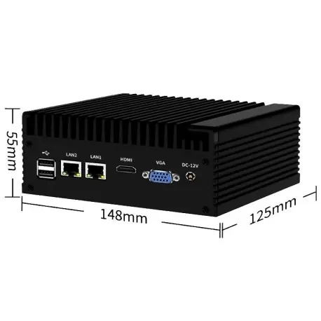 مینی کامپیوترIntel Core i5-7200U Processor 3M Cache, up to 3.10 GHz-2lan 2com-بدون فن مدلkc5311-کویر کامپیوتر