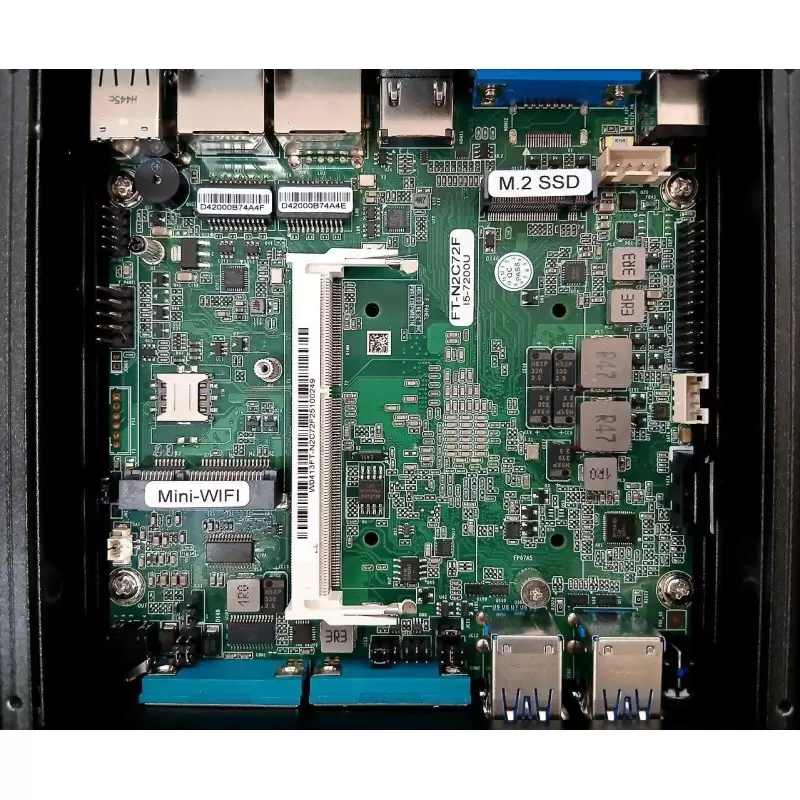 مینی کامپیوترIntel Core i5-7200U Processor 3M Cache, up to 3.10 GHz-2lan 2com-بدون فن مدلkc5311-کویر کامپیوتر