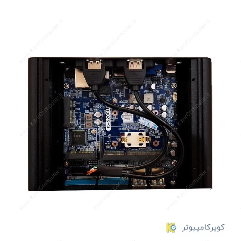 کامپیوترصنعتی و کاربردی CPU Core i5-5200u  با 2پورت لن و2پورت سریال مدل kc5210 - کویرکامپیوتر.