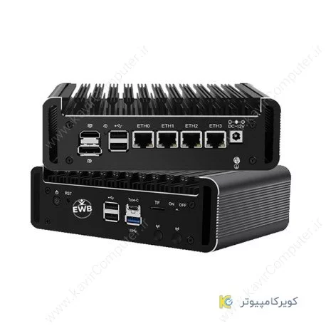 مینی باکس -Intel® Celeron® Processor J6413 1.5M Cache, up to 3.00 GHz-4lan-dd4-مدلkc5321-کویر کامپیوتر .