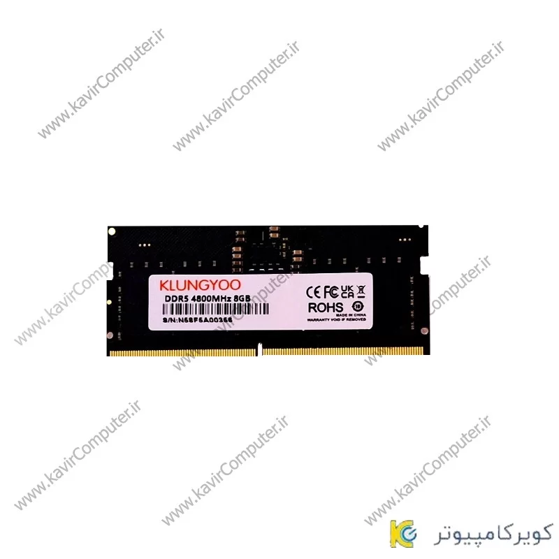 این رم یک حافظه نو و تستشده DDR5 با سرعت 4800 مگاهرتز و ظرفیت 8 گیگابایت کویر کامپیوتر.